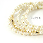 再edy-t■５連パールブレスレット・ネックレスver.2☆送料無料