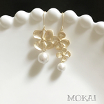 ＊マットゴールドのお花のピアス＊