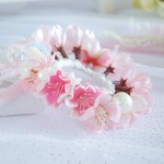 桜の花冠4　うさぎ花冠 　Ｓサイズ　 ペット
