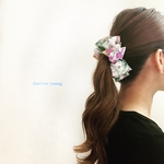 ［送料無料］バナナクリップ・ボタニカル・パープルフラワー