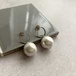  213.  silverマルピアス ×コットンパール