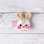 うさぎちゃんのヘアクリップ*左留め*ベージュ