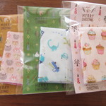 S様オーダーお名前スタンプ押 します♪ガーゼハンカチセット