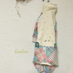イタグレ服♪  パッチチェック　ロンパース