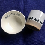 【kinoko2010様ご予約品】ﾈｺﾈｺお茶碗＆ﾆｬﾝ酎ｶｯﾌﾟ
