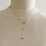 【SALE★】14kgf *【宝石質】一点物　ルビーのネックレス/天然石/ピンクトルマリン