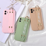 【iPhone新機種対応】オーダーメイド名前入れiphoneケース スタンド機能付き(A)