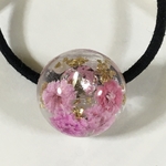 春色　ビジューヘアゴム  レジン 