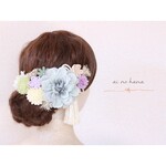 髪飾り つまみ細工 成人式 結婚式 #496