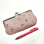 刺繍ペンケース　メガネケース〈小花〉