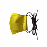 otona natural ribbon mask 〈mustard〉【おしゃれ 大人 立体 マスクカバー　リボンマスク　小さめ　大きめ　フィルターポケット　布マスク ナチュラル　】 