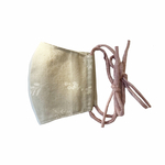  otona natural ribbon mask〈graypink〉【おしゃれ 大人 立体 マスク  カバー　リボンマスク　小さめ有　フィルターポケット　布マスク 　春　 】 