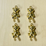 GOLD BEAR METAL CHARM