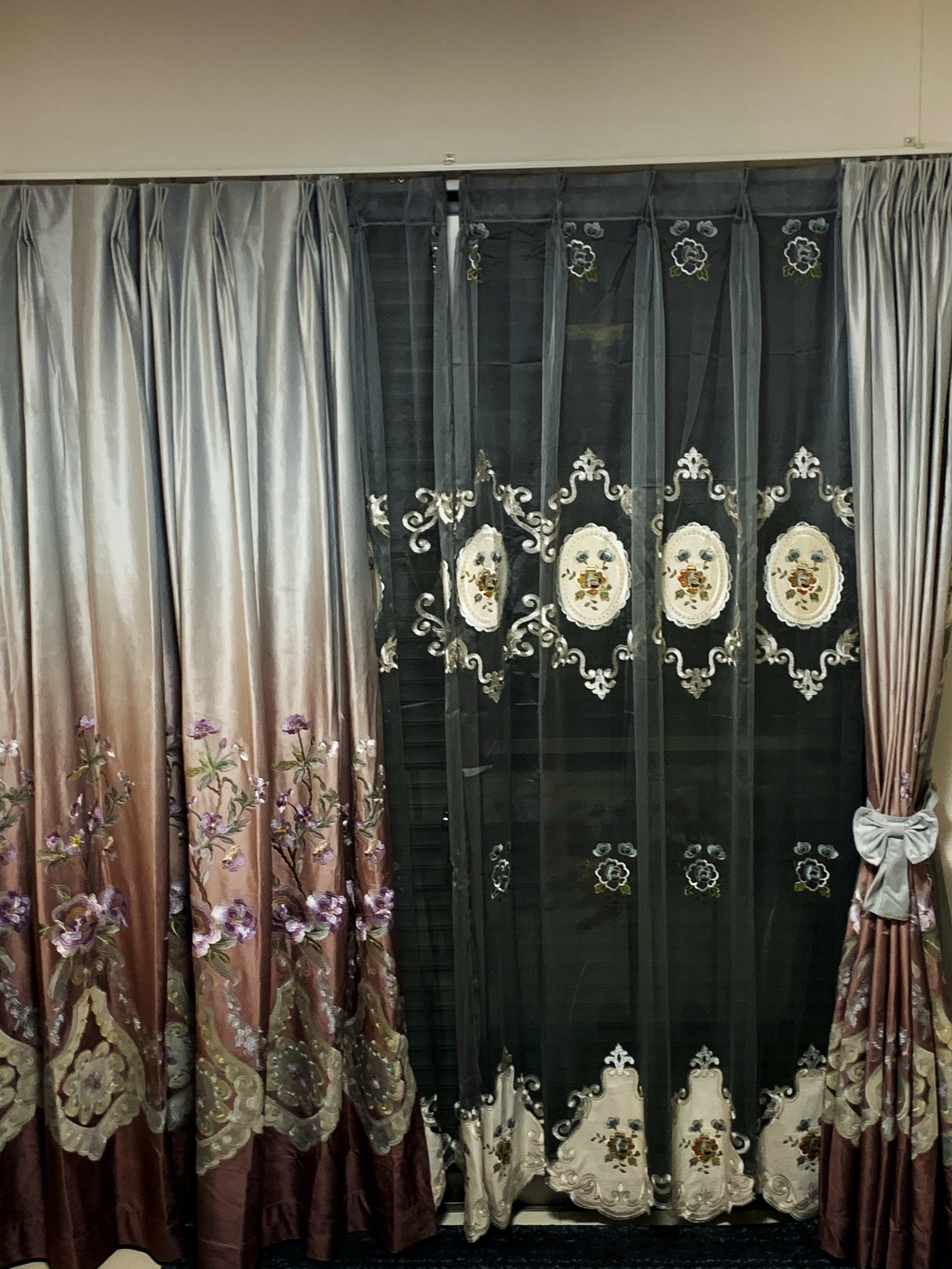 ドレープカーテン レースカーテン フランネル フランネル生地 ドレープカーテン レースカーテン