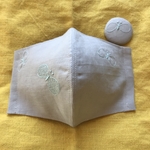 【ミナペルホネンx抗菌クレンゼ】立体マスク　くるみボタン付き