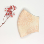 シルクマスク サラッと快適 肌荒れ防止 [Elegant Flower・Peach Pink] 