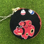 赤べこのマカロンポーチ☆５ｃｍ