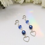 揺れるハートのマスクイヤリング/ピアス/イヤリング