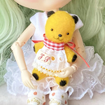 いつも一緒！SOOTYっぽいベアちゃん🐻⭐︎ミニチュア⭐︎羊毛フェルト