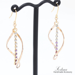 PURPLE LINE(491) ピアス/イヤリング/ノンホールピアス/樹脂ピアス