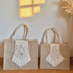 B5 マクラメジュートバッグ✴︎jute my bag
