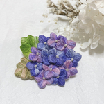 紫陽花のブローチ  【受注制作】