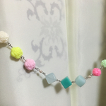 お菓子みたいな羽織紐(シルバー系)