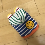 ☆犬服☆クレイジーボーダーパーカー　ハンドメイド　オーダー
