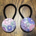 くるみボタン＊ヘアゴム　フラワー
