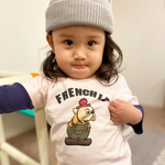 FRENCHIE Tシャツ★ フレンチブルドッグ　フレブル　キッズTシャツ　名入れ　ベイビー　ギフト　出産祝い　