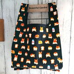 コーギーとパン【コンビニ弁当サイズ】レジ袋型エコバッグ