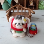 再販【春のいちごまつり】はりねずみ と ことりカー（１号）