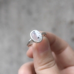 Dendrite opal ring(silver925×Dendrite opal)