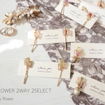 ２WAY ４種 ドライフラワー  ピアス・イヤリング