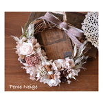 ＊Demi-couronne antique＊ポストカード風ペーパー付き　カフェモカカラーハーフリース　誕生日　記念日　お祝い　お礼　結婚　ウェルカム　プレゼント