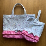 【k様ご予約品】★通園通学グッズ６点＊キャンディーユニコーンが可愛い☆水色★