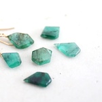 14KGF Msize　emerald pierce[kgf3719]