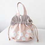 ぷっくりきんちゃくbag　ピンク