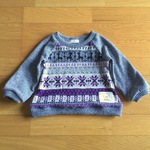 size90☆ラグランプルオーバー（ノルディックパープル）