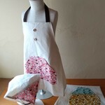こどもエプロン(三角巾つき) おにぎり柄