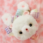 🌸ちょこん様専用ページ🌸乙女なぬいぐるみブローチ🐰🌈ヘアクリップ　七五三髪飾り　成人式　帯飾り　ストール、マフラー、ニット帽、ハットのチャームポイントに💖ロリータ　