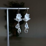 再販♡ Ice flower 氷の花としずくのピアス イヤリング変更可能
