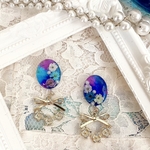 【agape】blueberryピアスorイヤリング①