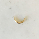 Gold Crescent Moon Shaped Connector