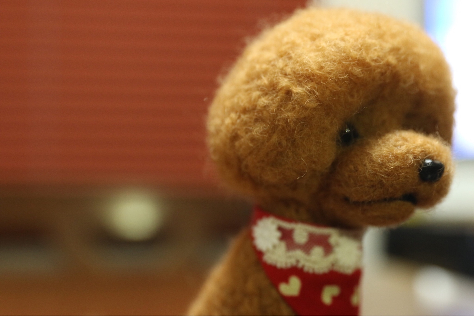 羊毛フェルト　トイプードル(マッシュルームカット) 羊毛フェルト トイプードル(マッシュルームカット) 羊毛フェルト