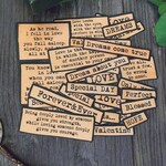 ビンテージ about love 英語★フレークシール