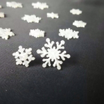 白い雪のピアス