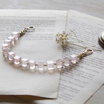 キャンディキューブのsweet bracelet /rose quartz 
