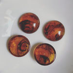 1セットのみ◆ デッドストック　18mm べっこう　カボション