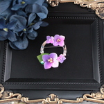 紫陽花のブローチ【紫系】